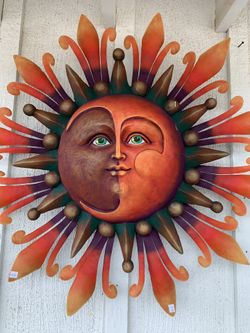 Handcrafted Metal/Resin Sun Garden Decor Yard Art retail $495 our price $295