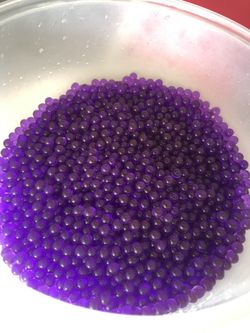 Purple water beads ( flower center piece) 4 pounds