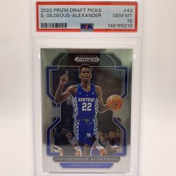 Shai Gilgeous-Alexander 2022 Prizm Draft Picks PSA 10 GEM MINT