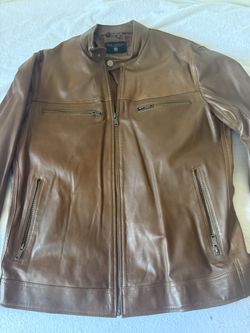 Rom Tomlin Leather Jacket Men Size L