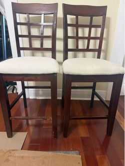 Two  high chairs.