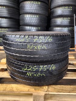 LT 225 75R 16 USED TIRES NEXEN 2257516 LT USED TIRES (PAIR) MOUNT BALANCE INCLUDED