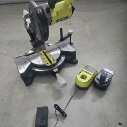 RYOBI Cordless Miter Saw -like New