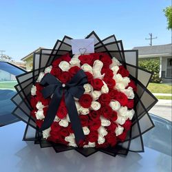 Ramo Buchon Rose Bouquets Money Bouquet Eternal Roses Anniversary Girlfriend Proposals Wedding 