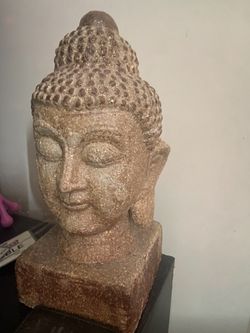 Stone Buddha Head Statue