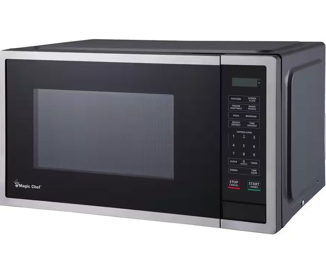Microwave 0.9 cu. ft. 900-Watt Countertop in Stainless Steel By Magic Chef
