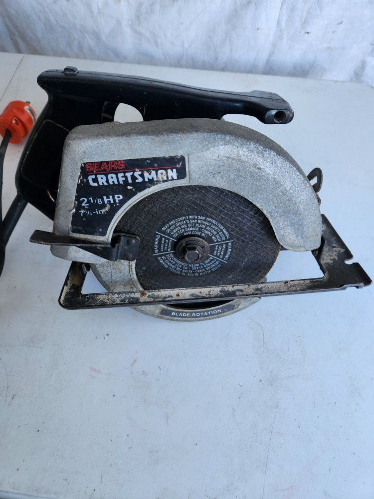 Vintage Sears Craftsman circular saw, specifically model (contact info removed)30.