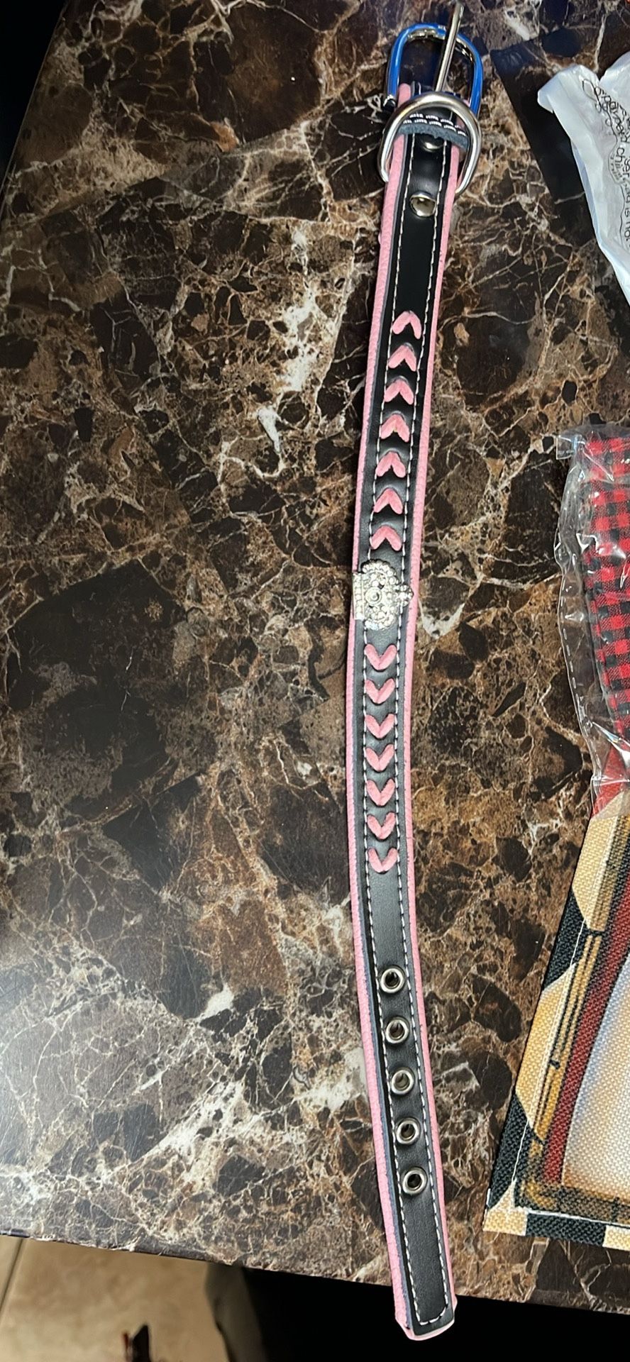 Medium dog bling collar