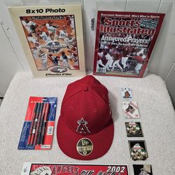MLB Anaheim Angels 2002 World Champions Items & Few 1990's Pins Included All For $50