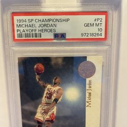 1994 SP Championship Michael Jordan PSA 10