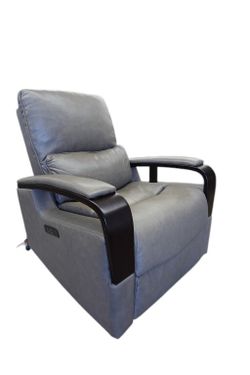 Shayne Leather Power Recliner Sofa Chair with Power Headrest