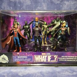 Disney Marvel What If...? Deluxe Figurine Set  NIB 