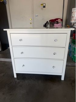 IKEA HEMNES 3-drawer dresser, white stain