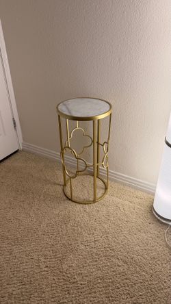 Gold Accent Side Table