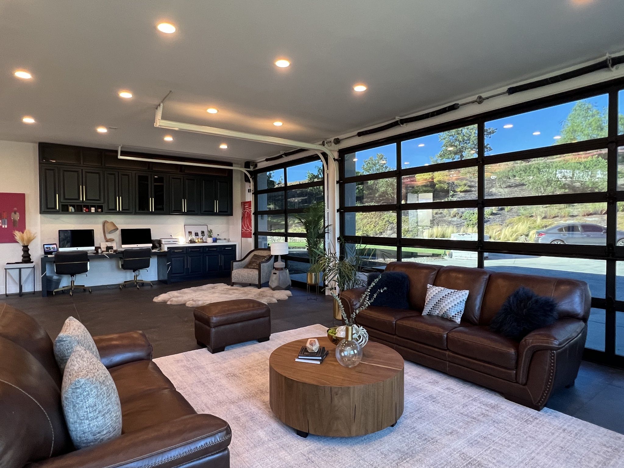 Genuine Leather — Sofa, Loveseat, and Ottoman