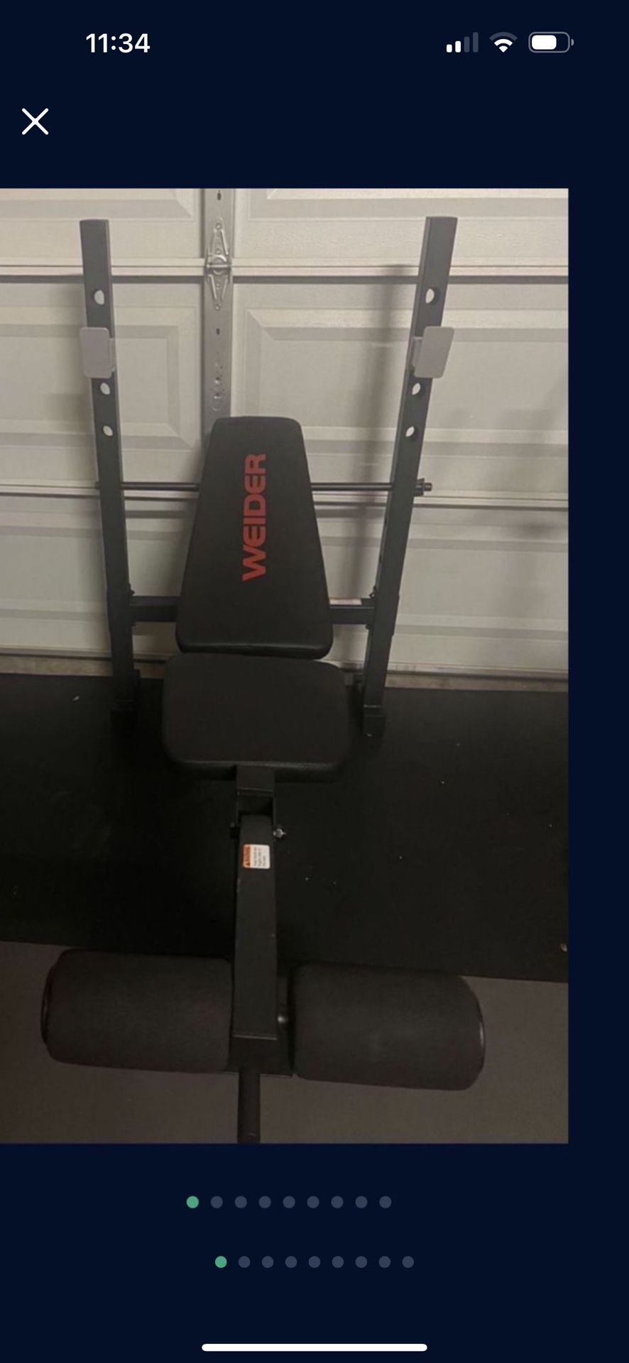 Weight Bench Weider Legacy Standard Bench With Rack 