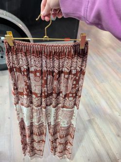 Boho Elephant Print Harem Pants