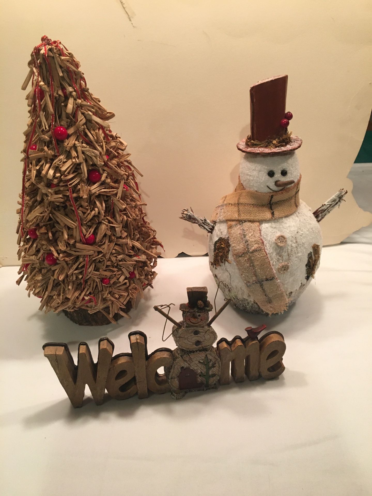 New Christmas Snowman/tree Lot-reduced