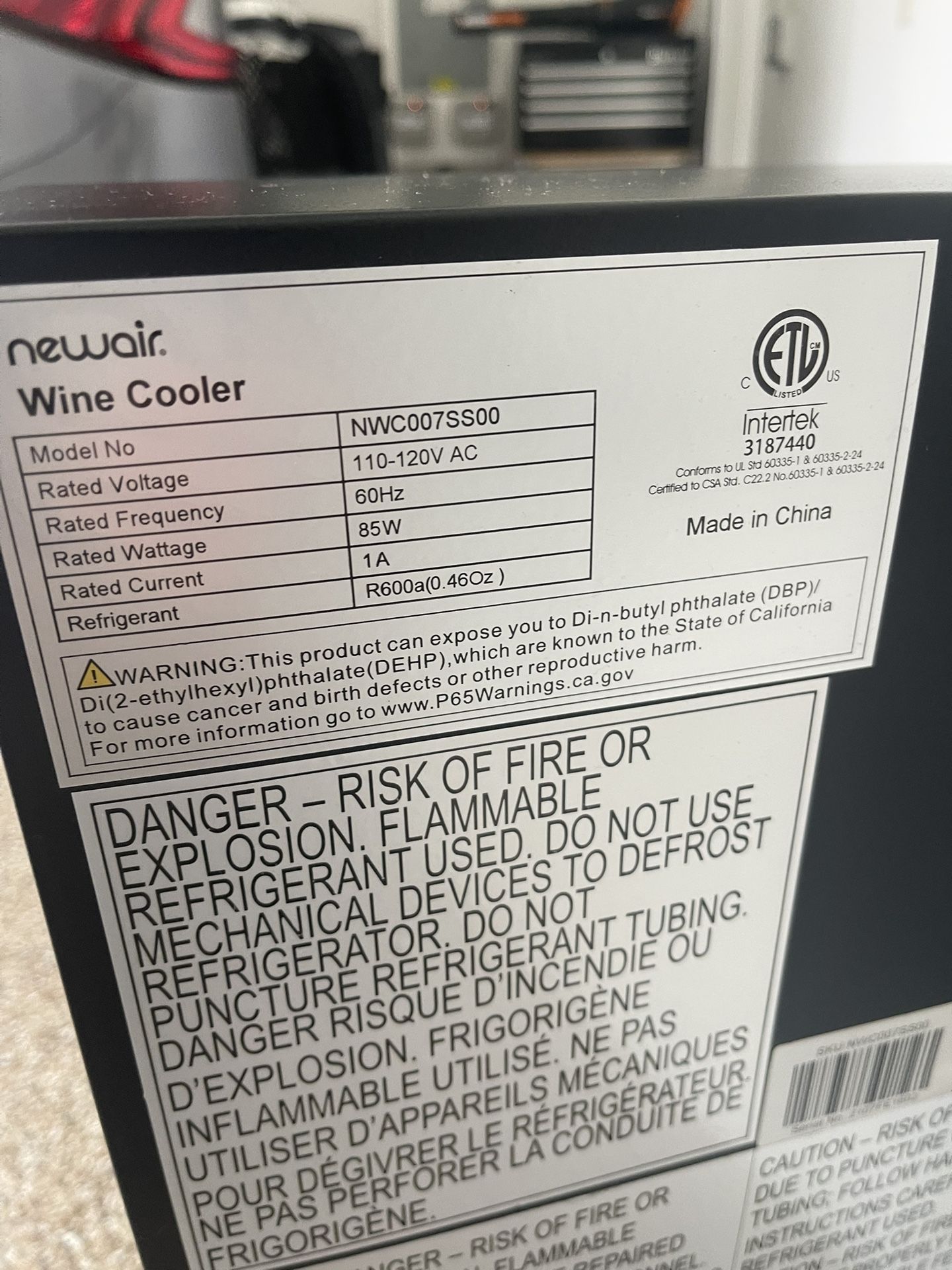 Small Wine Cooler