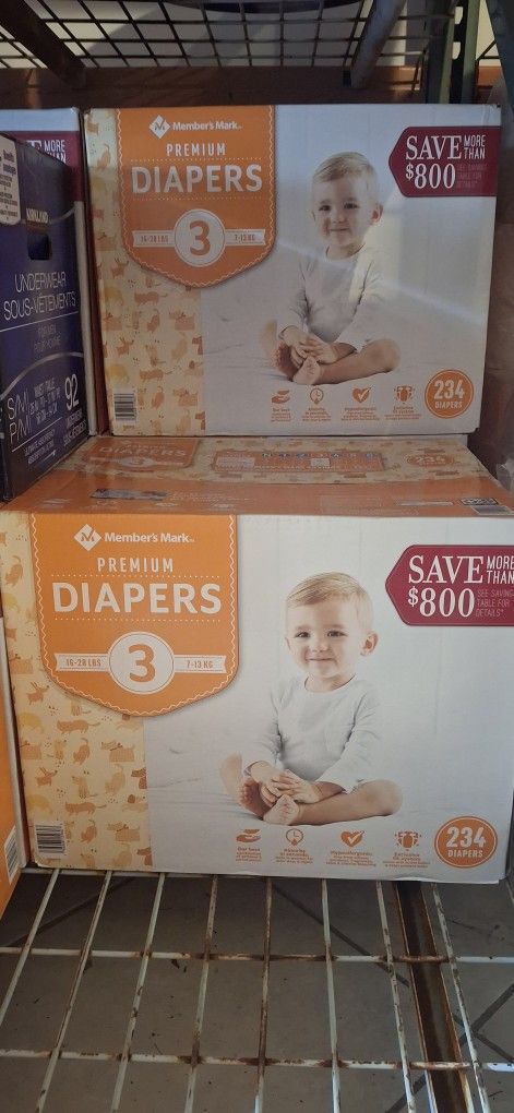 Size 3 Members Mark Diapers 234 Count