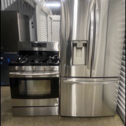 LG Fridge + 5 Burners Stove 