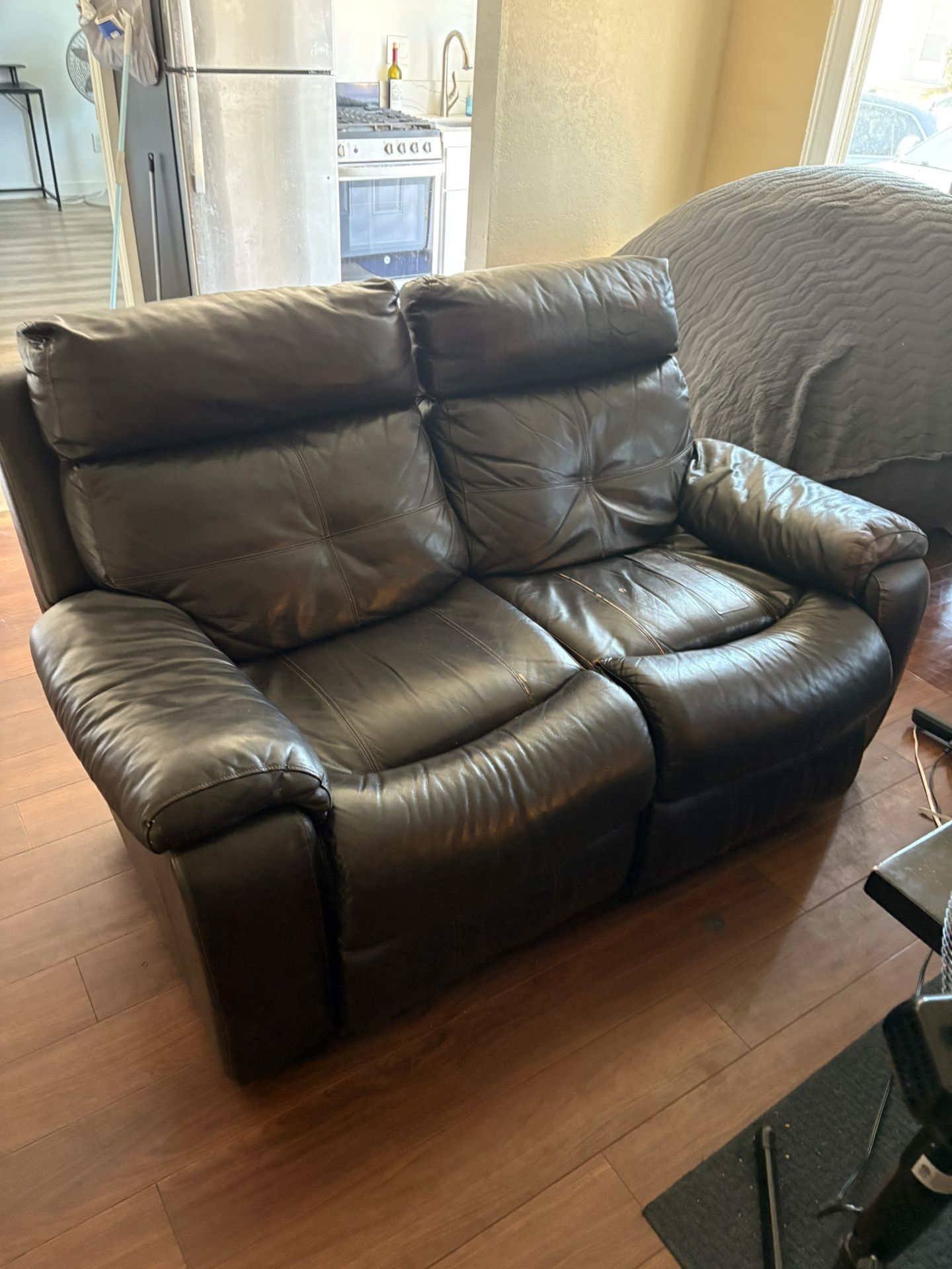 Couch - Leather Recliner
