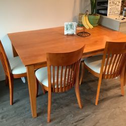 Dining Room Table and Four Chairs 