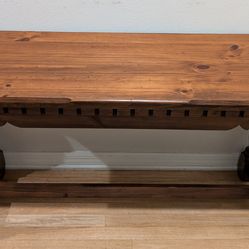 Rustic Wood Farm Style Table