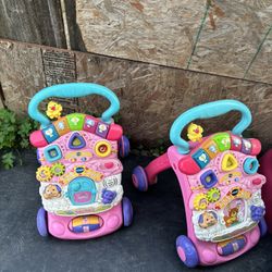 Two Baby Girl Walkers 