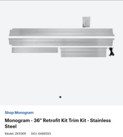 36" Retrofit Kit Trim Kit - Stainless Steel