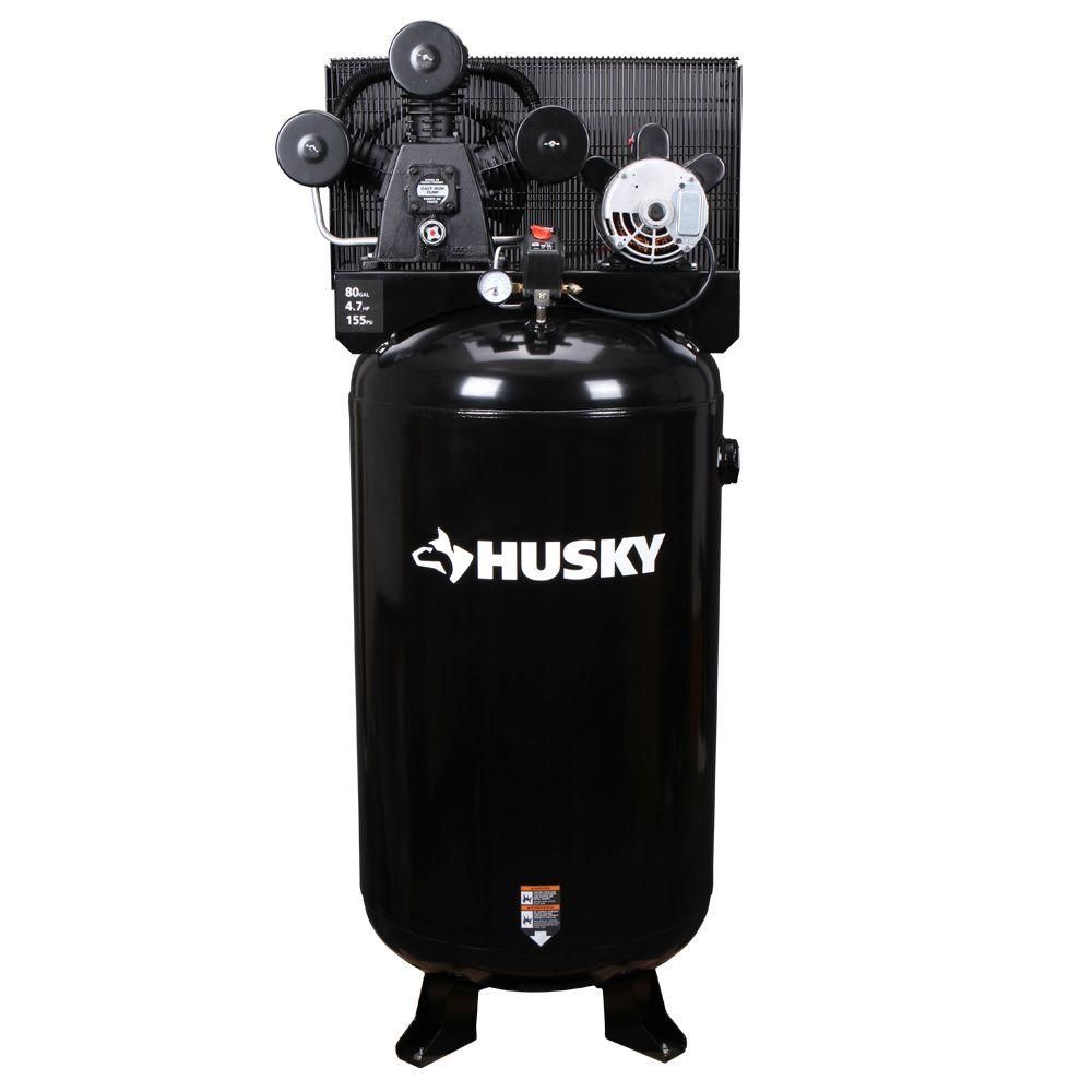 80 Gal. 3-Cylinder Single Stage Electric Air Compressor