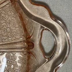 Vintage Glass Appetizer Platter