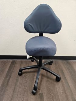 New DR.LOMILOMI Saddle Rolling Stool w/ Backrest – Adjustable – $90