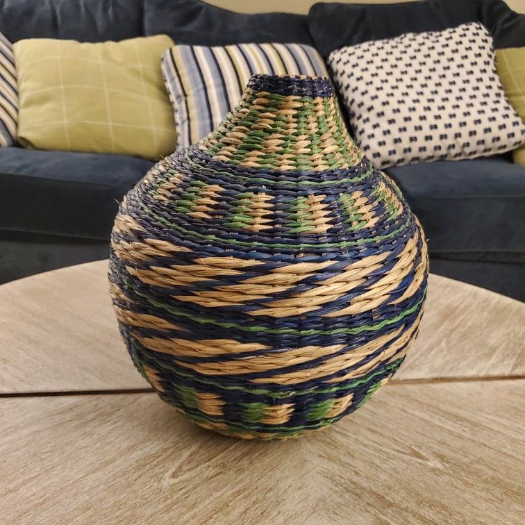 Natural Bohemian Fiber 12" Table Vase