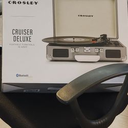 Crosley Cruiser Premier Vinyl Record Player with Speakers and Wireless Bluetooth - Audio Turntables
