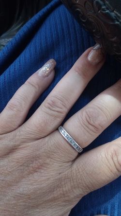 CZ and Sterling Silver Ring 925 EC