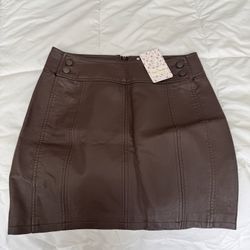 Free People Brown Skirt