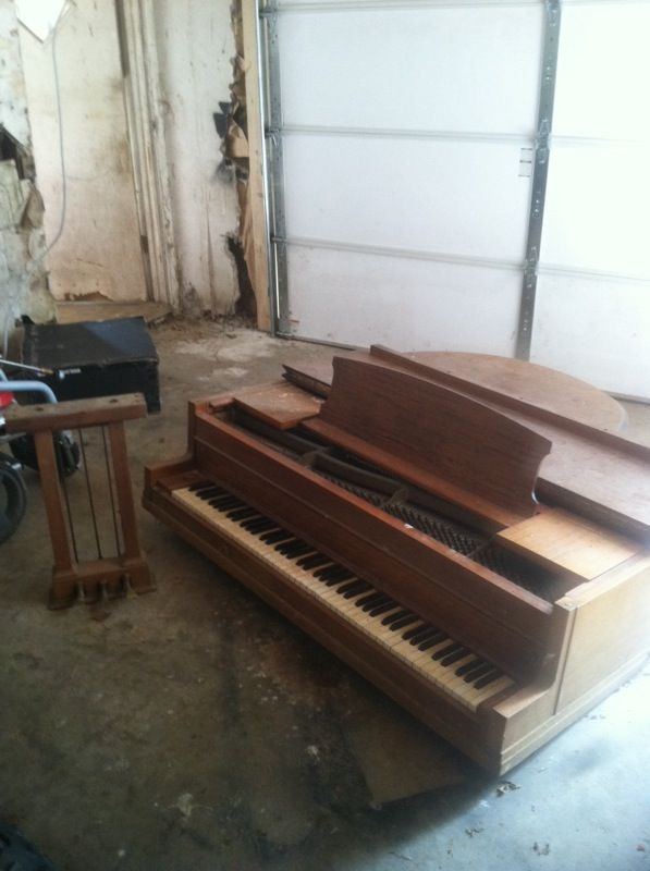 Baby grand piano