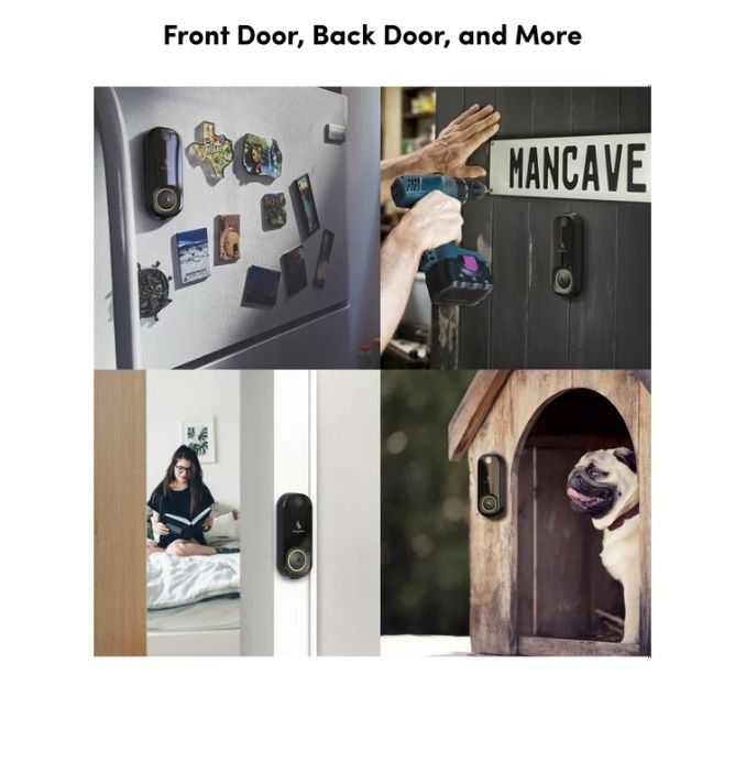 Kangaroo Security Photo Doorbell Camera + Chime