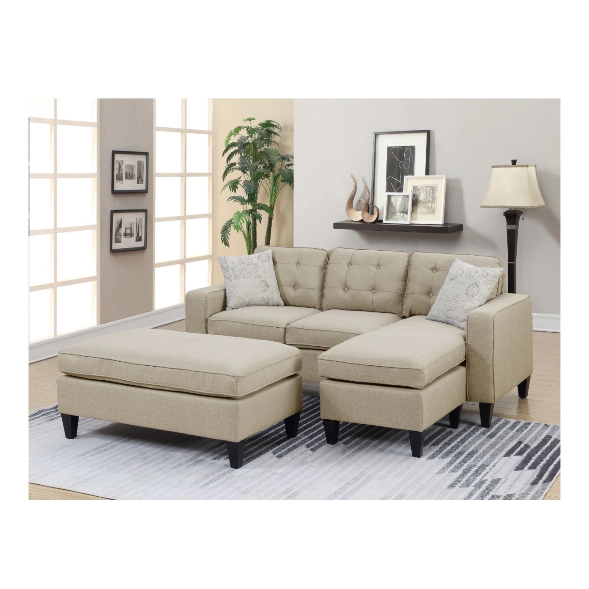 Sectional W/ottoman