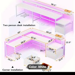 L SHAPE COMPUTER DESK