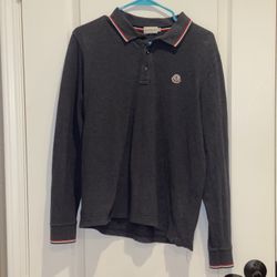 Moncler Maglia Polo Manica Lunga Long Sleeve Mens Size  L