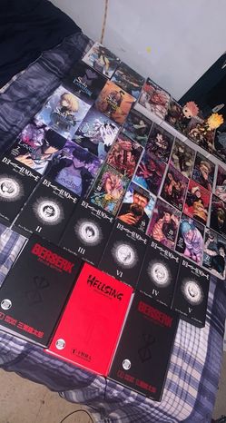 Entire manga Collection , death note , attack on titan , berserk , hellsing, jjk and solo leveling
