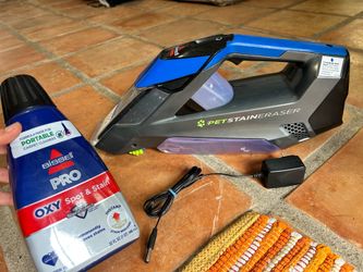 Bissell Pet Stain Eraser Cordless Portable Carpet Cleaner (Model 20037) - Fully Functional!
