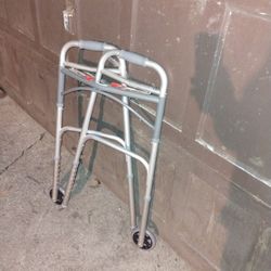 Drive Medical PreserveTech Deluxe Two Button Folding Walker with 5" Wheels

