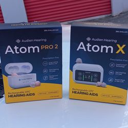 Audien Hearing Atom x and atom pro 2