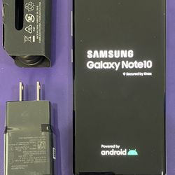 Samsung galaxy note 10 256 gb unlocked, store warranty 