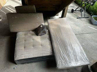 Beige Velvet Loveseat