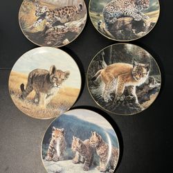 Hamilton Collection Vintage 1989 Small Wonders Of The Wild 5 Plates Numbered