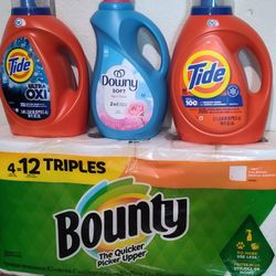 Detergente Tide Líquido Bounty & Downy 